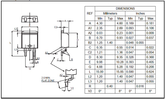 高结温可控硅 BTB16 TO-263