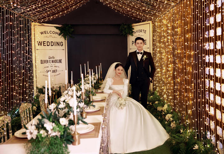 ins风西式晚宴婚纱照