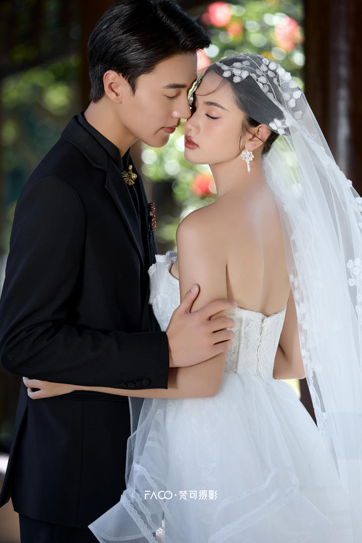 看一眼就爱上的复古小九寨森系婚纱照