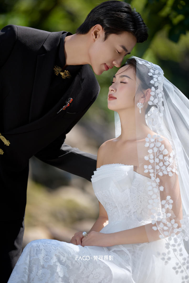 看一眼就爱上的复古小九寨森系婚纱照
